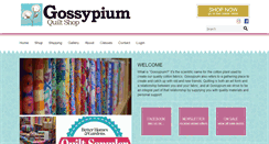 Desktop Screenshot of gossypiumquilt.com
